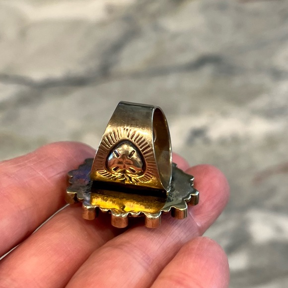 VIRGIN SAINTS & ANGELS VINTAGE SAN BENITO RING IN ROSE GOLD - Picture 9 of 11